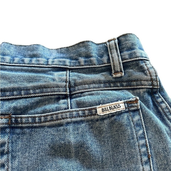 Vintage 90s Bill Blass Cut Off Jean Shorts Size 14 - Picture 5 of 10